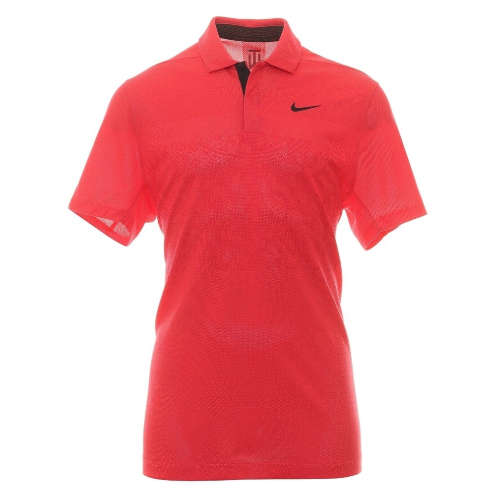 Nike Dri-FIT ADV TW Tiger Woods Men's Camo Golf Polo Red DR5327-850 Size Small
